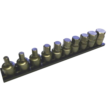 Vim Tools 10-Piece Half Cut Impact Metric Hex Set 3/8 in. Square Drive IMPACT-VM6